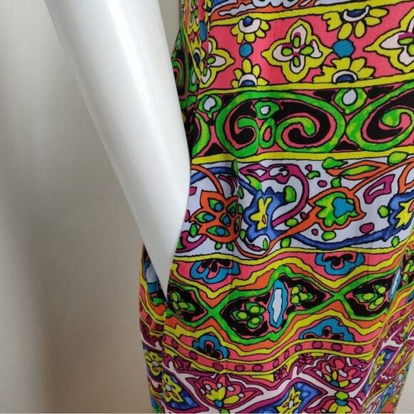 Nanette Lepore Swim Carnaval Midi Dress Sz Medium Multicolored Beach Coverup NWT - Picture 8 of 13